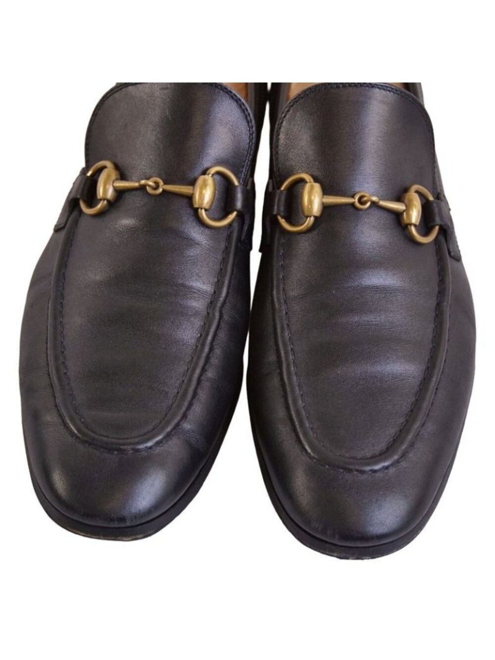 ★SOLD★ Gucci Loafers Moccasins Horsebit Leather Shoes - Picture 3 of 9